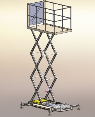 Scissor Lift - Extended View